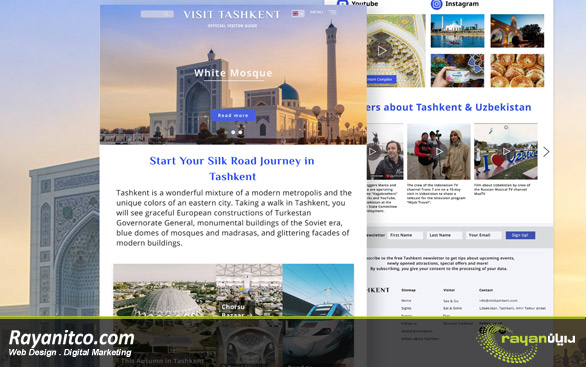 طراحی سایت در ازبکستان در ایران