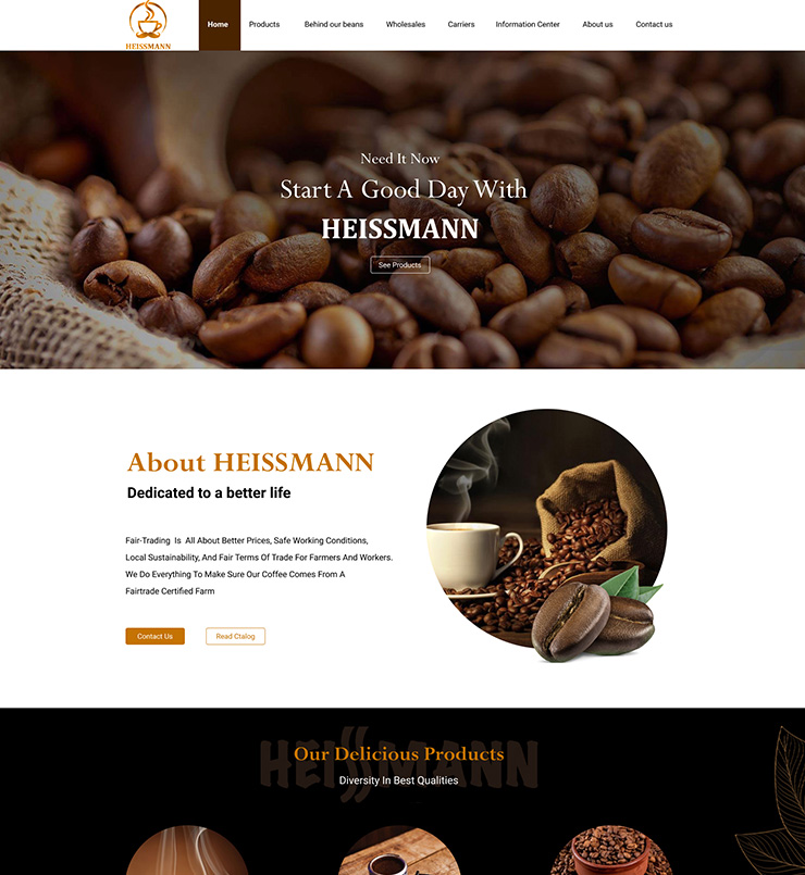 طراحی سایت فروشگاه heissmann