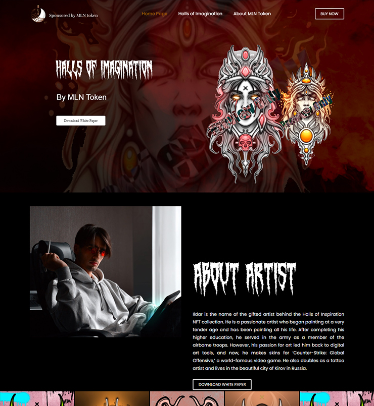 طراحی سایت شرکت Hallsofimagination مالزی