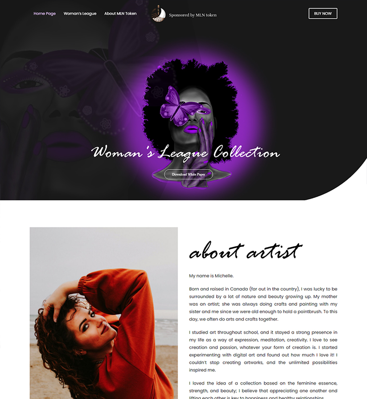 طراحی سایت شرکت womansleague مالزی
