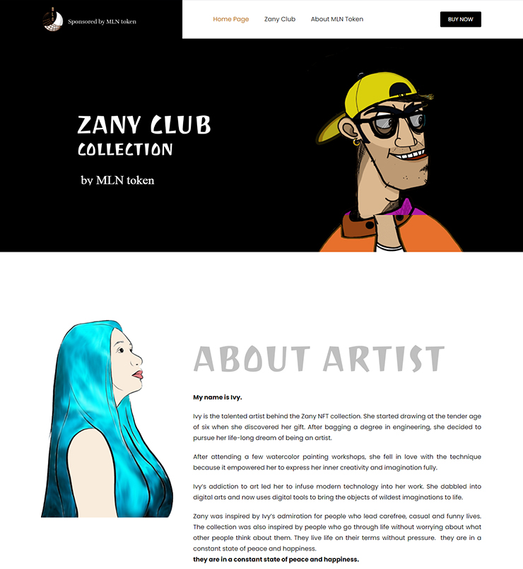 طراحی سایت شرکت Zanyclub مالزی